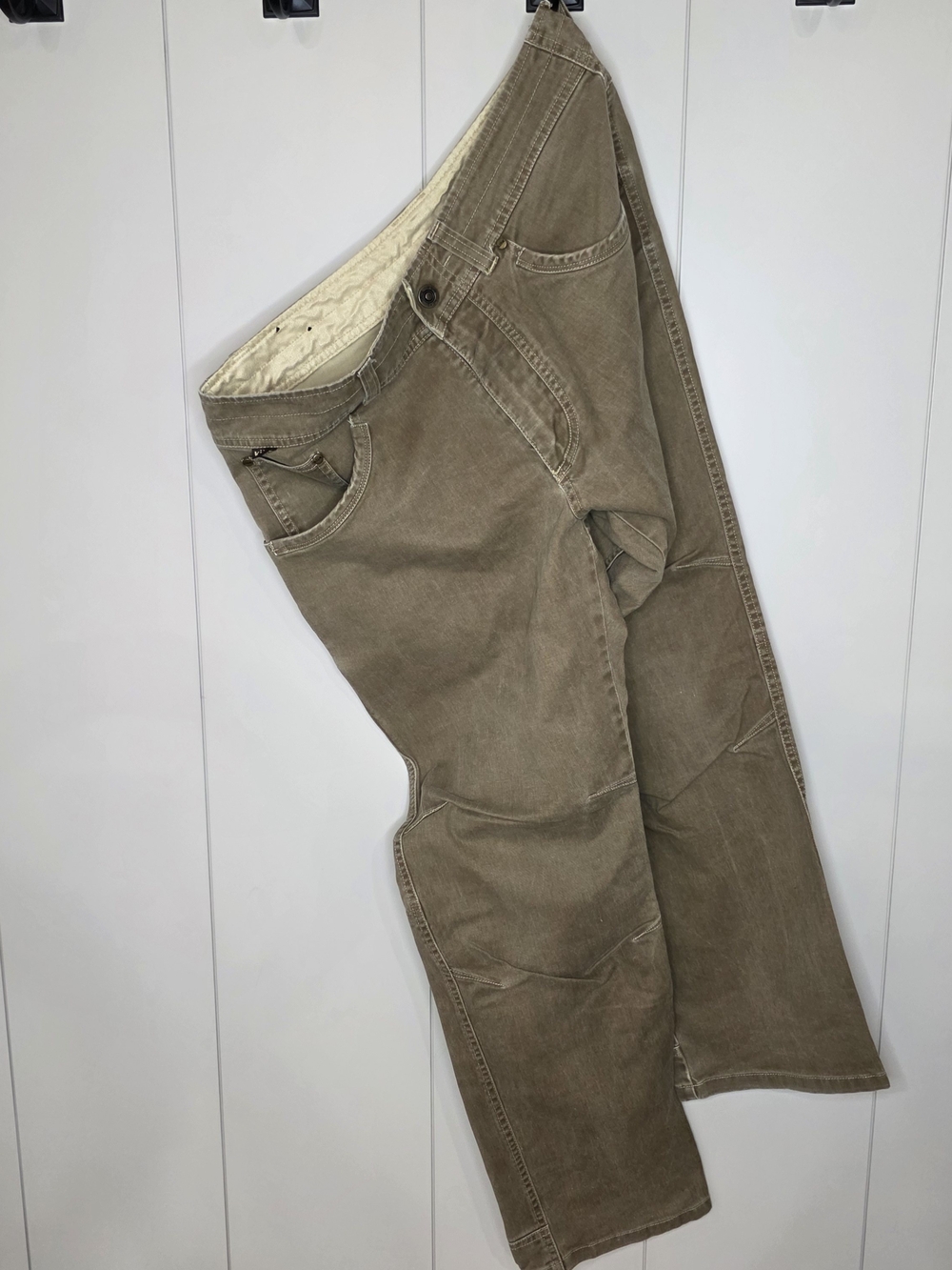 Kuhl Men's Work Pants in Taupe Brown Sz 34x30. Utility